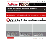 Tablet Screenshot of ambiance.com